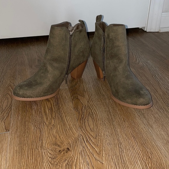 JustFab Shoes - Olive Booties